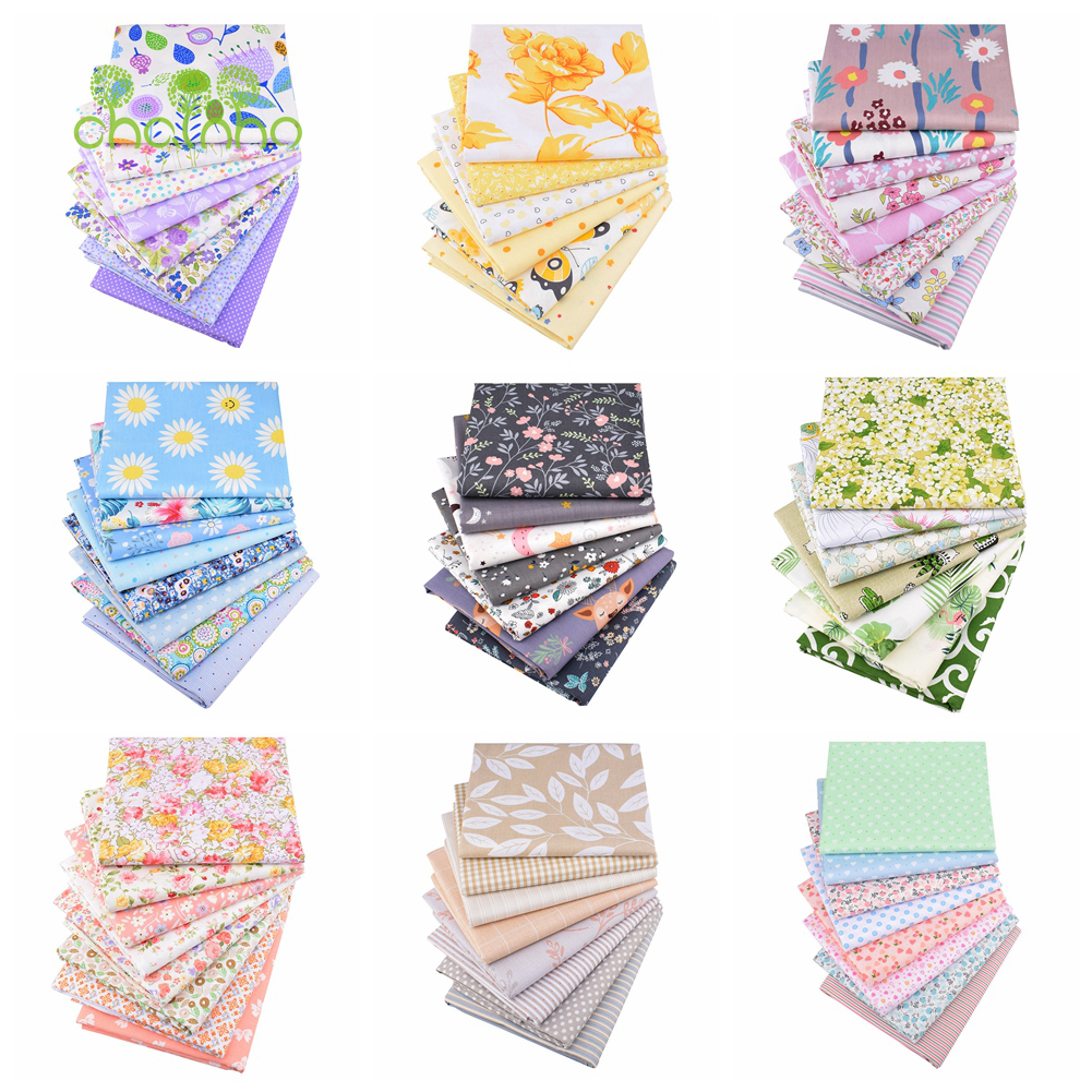 Textile And Sewing Materials - Chainho,Printed Twill Weave Cotton Fabric,DIY Sewing