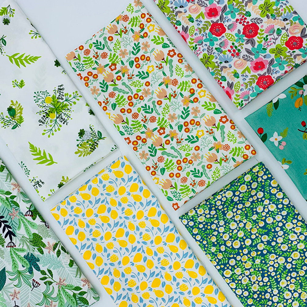 Textile And Sewing Materials - 7 Pcs Floral Sewing Cloth Precut