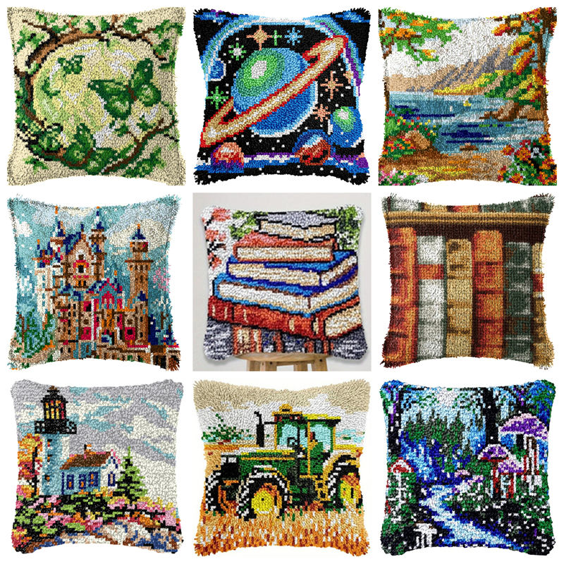 Sewing Pin Cushion - Landscape Books Latch Hook Kit Mats