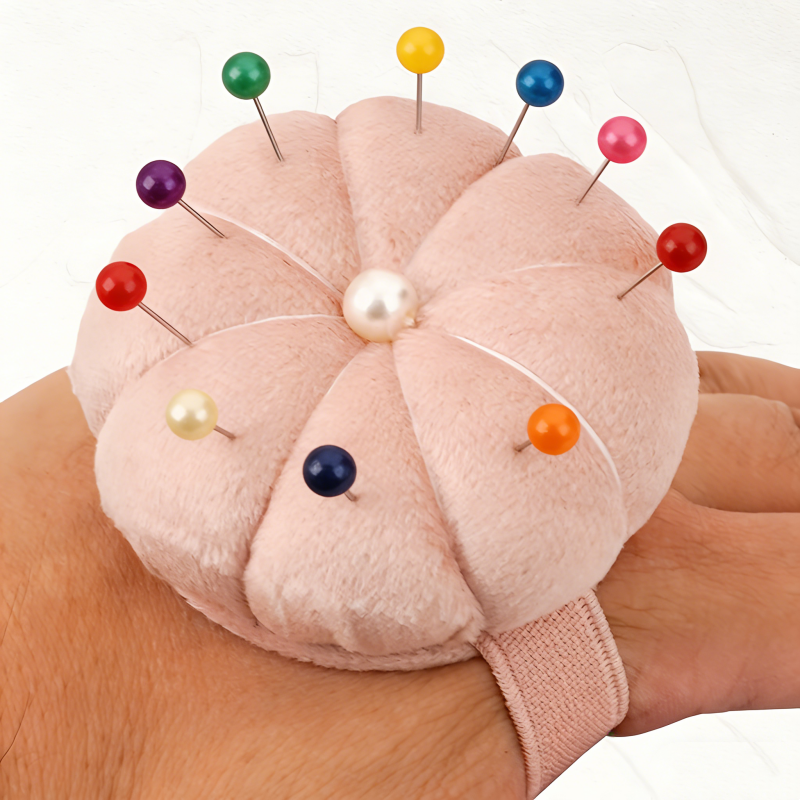 Sewing Pin Cushion - Wrist Pin Cushion for Sewing, Adjustable