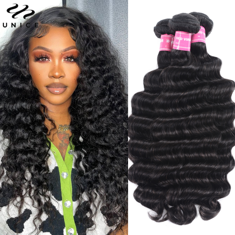 Sewing Lab - UNice Hair Loose Deep Wave Bundles
