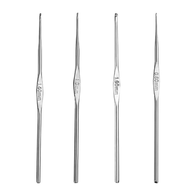Sewing By - 4 Pcs Stainless Steel Crochet Hooks