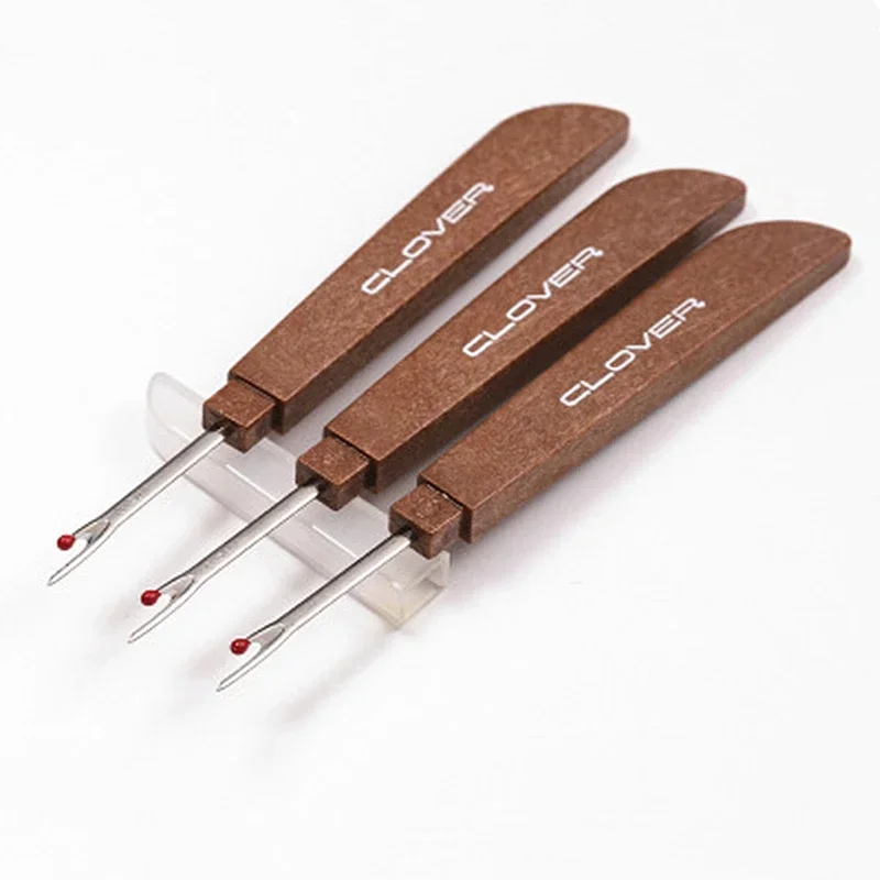 Seam Ripper Tool - Thread Cutter Wooden Plastic Handle Seam
