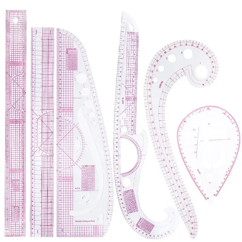 Seam Ripper Tool - 6-Piece French Curve Ruler Set -