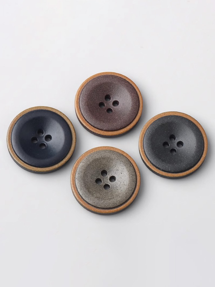 Sewing Recycle - Recycled Resin Coat Buttons Versatile High-End