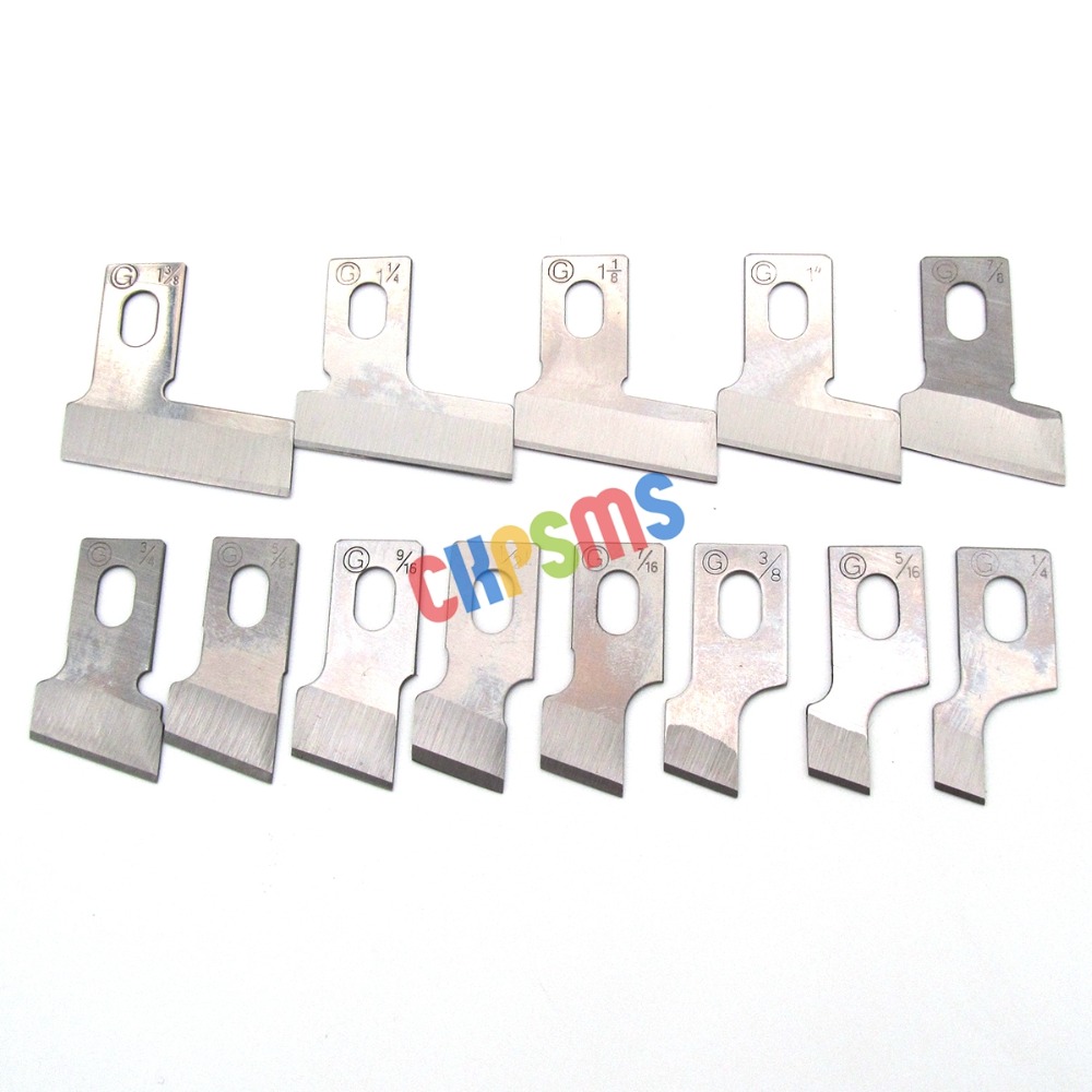 Industrial Textile Sewing Machine - 13PIECES DIFFERENT SIZE BUTTON HOLE KNIFES