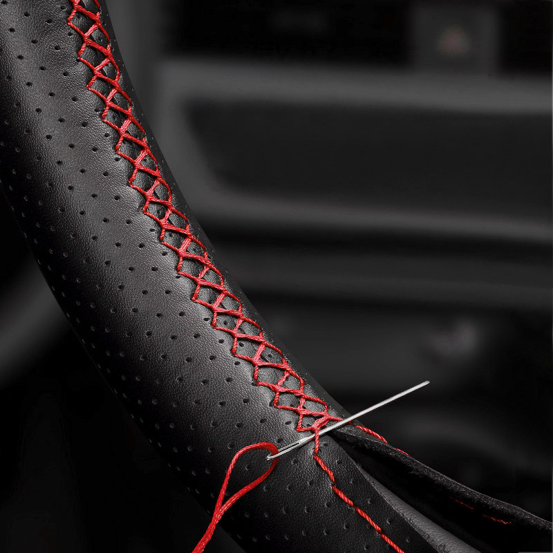 Sewing Gt - Hand-sewing Perforated Leather Car Steering Wheel