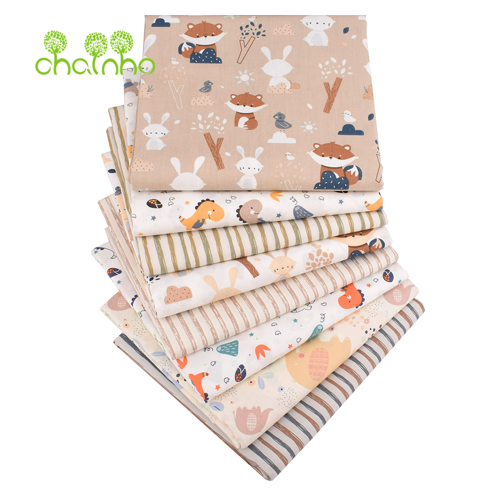 Textile And Sewing Materials - Chainho,Printed Twill Weave Cotton Fabric,DIY Quilting