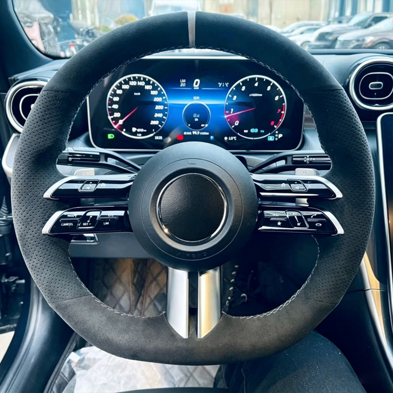 Sewing Gt - Hand Sewing Suede Car Steering Wheel