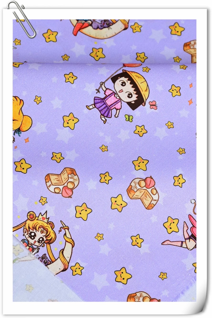 Sailor Moon Stars Cartoon Girl - Textile And Sewing Materials reseña y precio