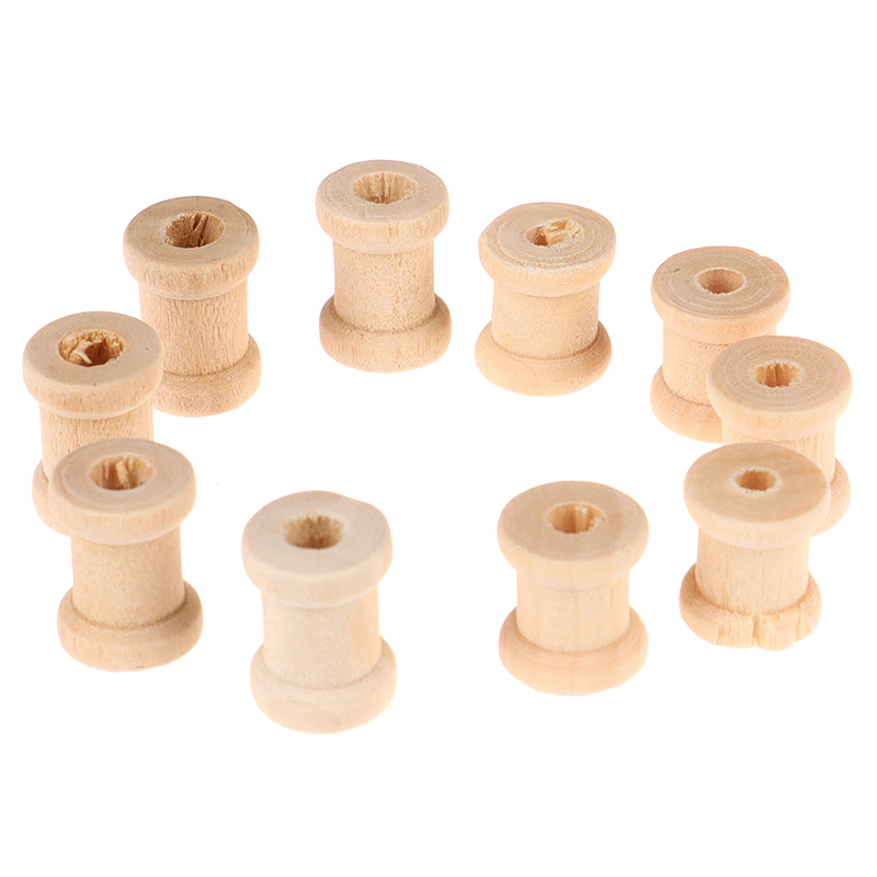 /KQM/100PCS Wooden Empty Threa - Thread Bobbins Empty reseña y precio