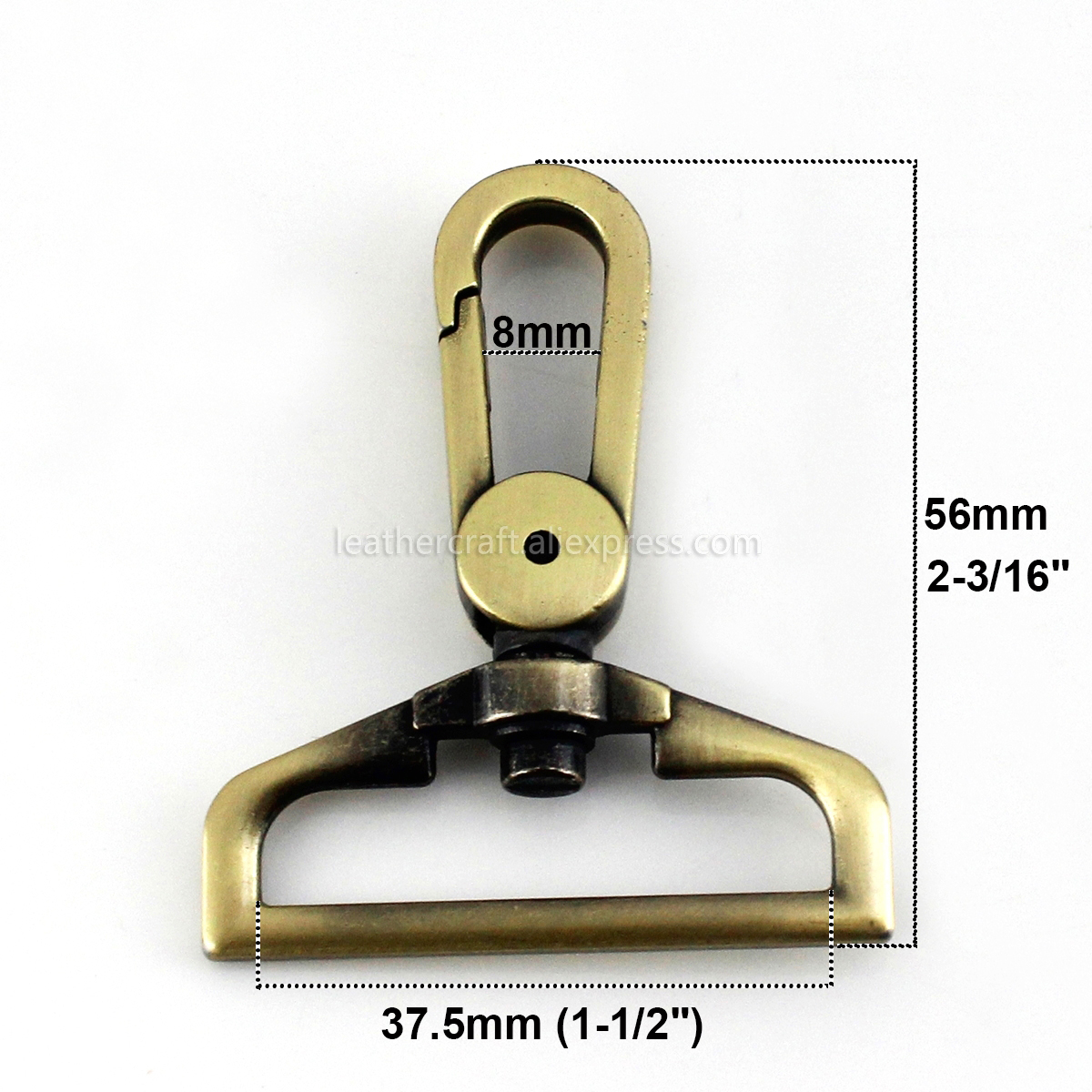 1pcs Metal 38mm D Ring Swivel  - Hook Eye Fastener reseña y precio