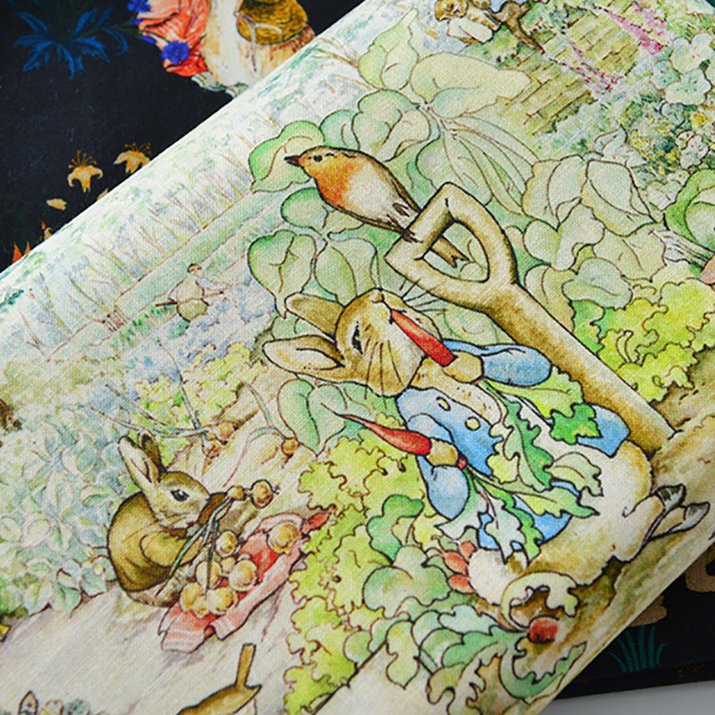 Rabbit Printed Fabric Cotton f - Sewing By reseña y precio