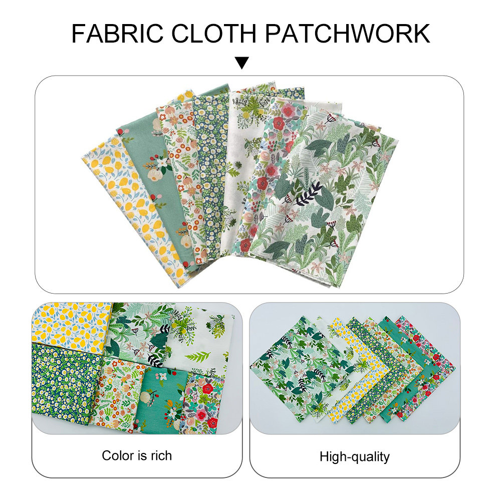 7 Pcs Floral Sewing Cloth Prec - Textile And Sewing Materials reseña y precio