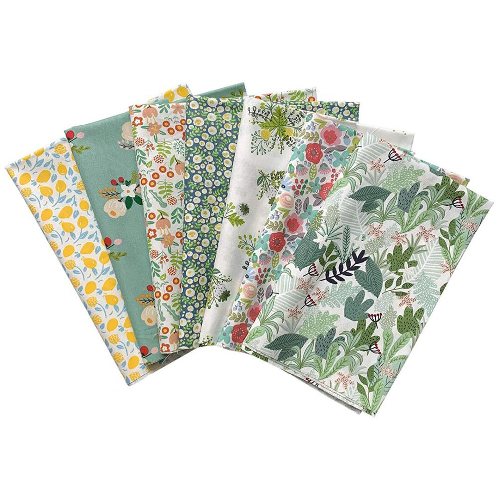 7 Pcs Floral Sewing Cloth Prec - Textile And Sewing Materials reseña y precio