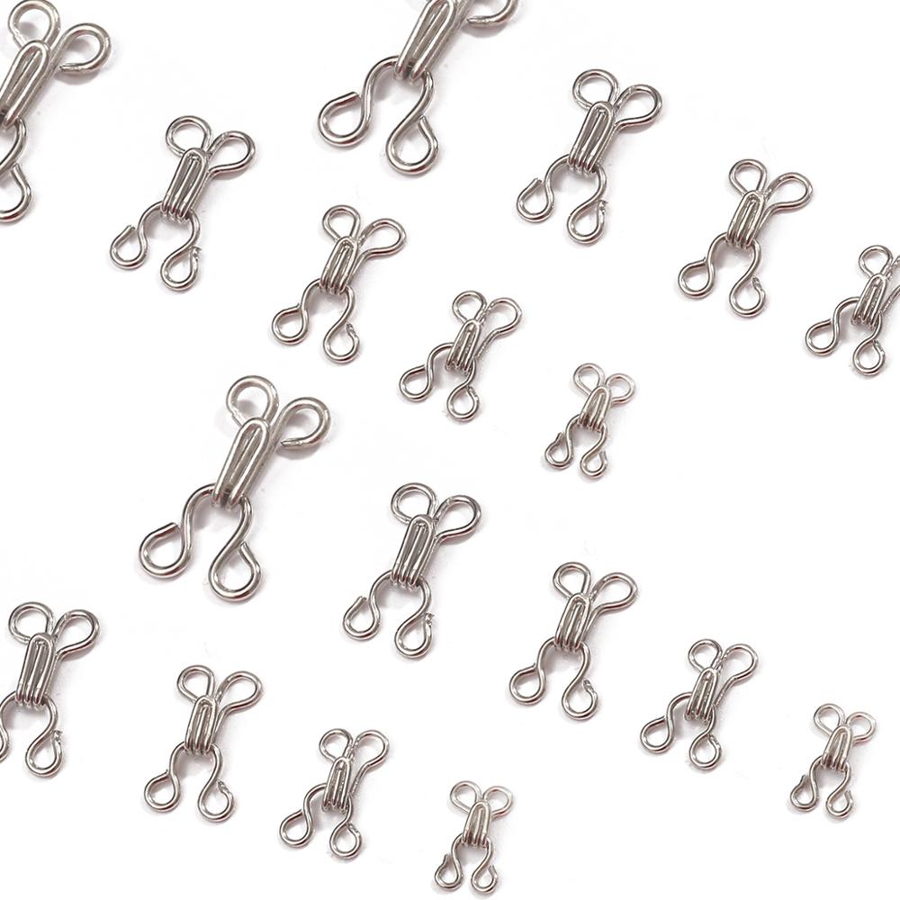 48Pcs  Metal Buckle Button Shi - Hook Eye Fastener reseña y precio