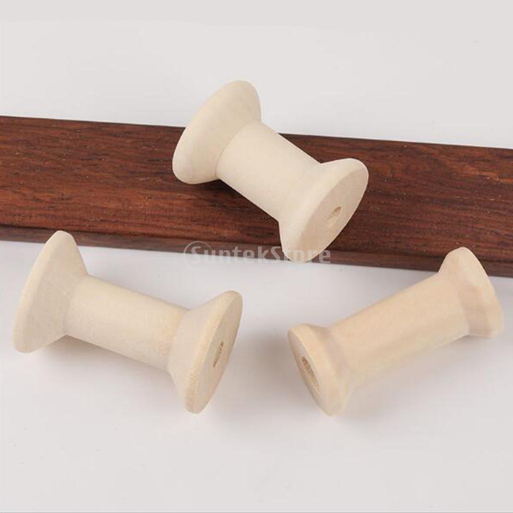 20pcs Wooden Bobbins Thread Sp - Thread Bobbins Empty reseña y precio