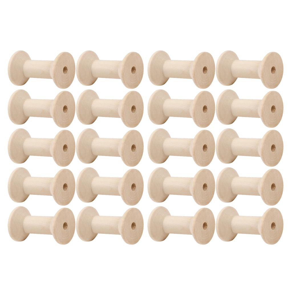20pcs Wooden Bobbins Thread Sp - Thread Bobbins Empty reseña y precio