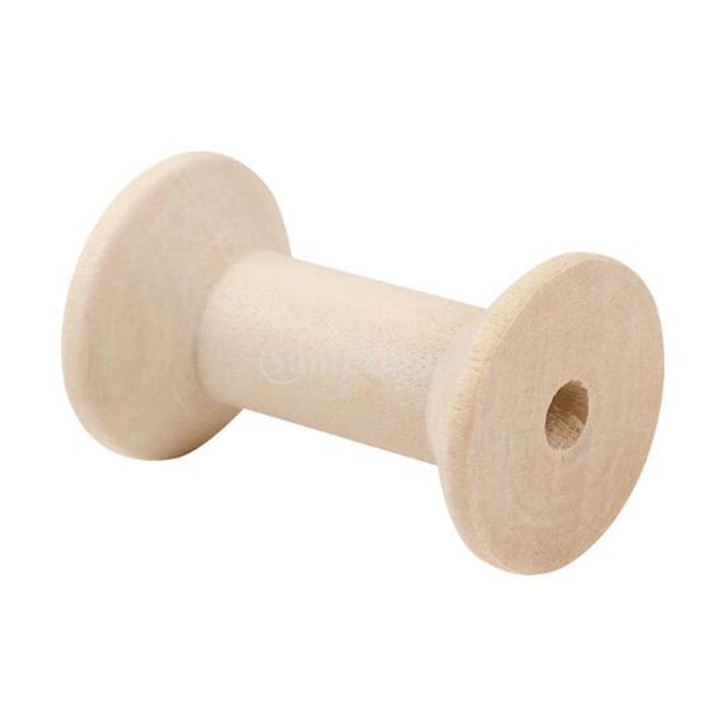 20pcs Wooden Bobbins Thread Sp - Thread Bobbins Empty reseña y precio