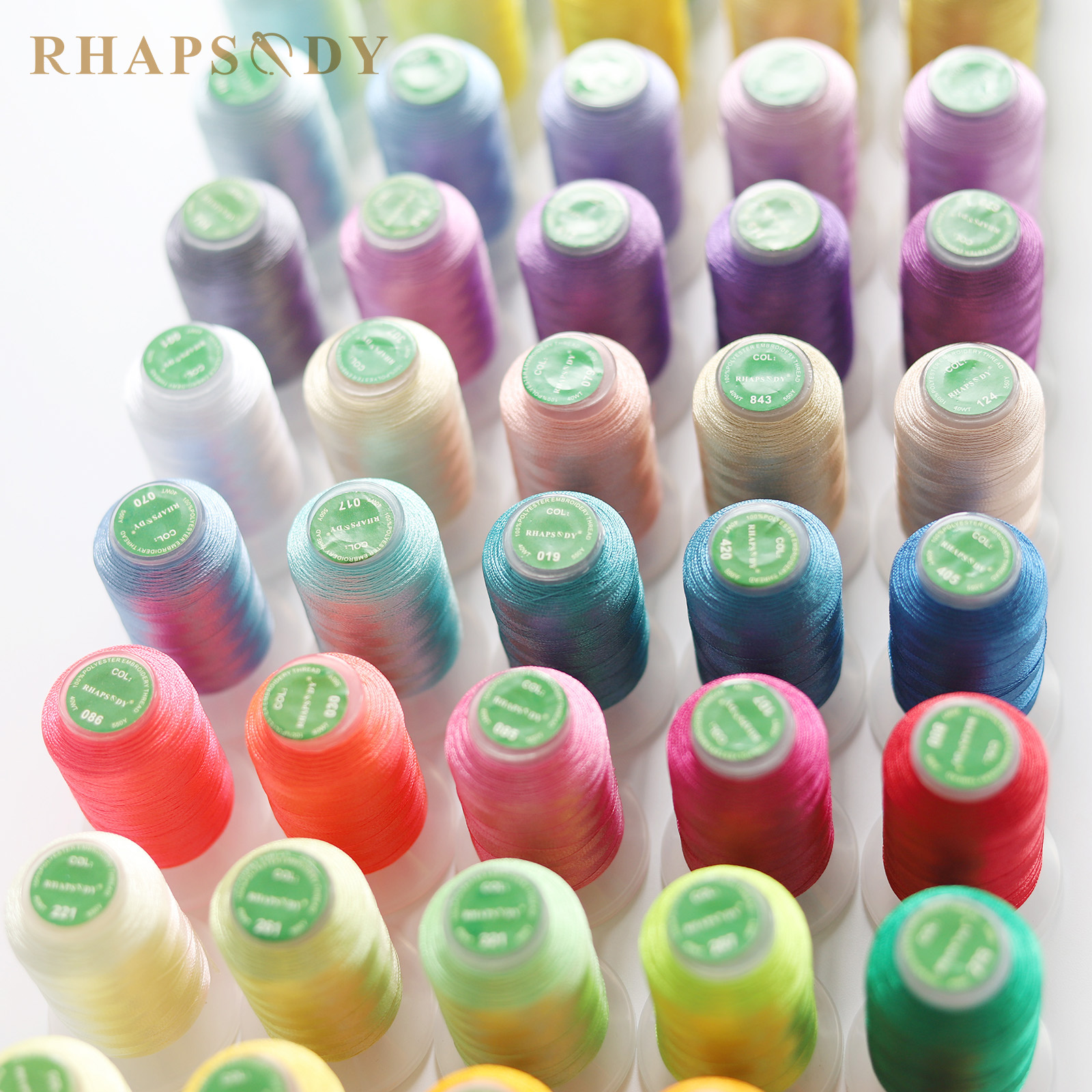 40WT Polyester Embroidery Thre - Serger Thread Cone reseña y precio