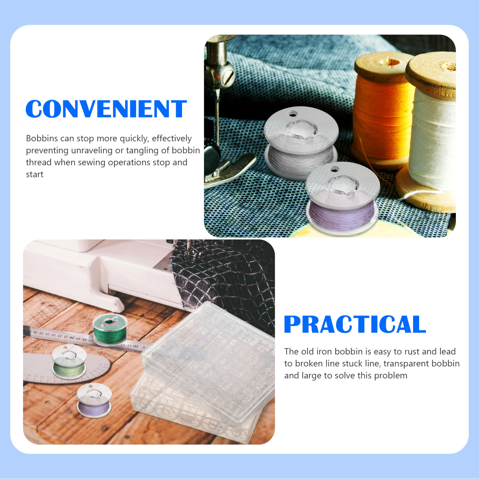 1Set Portable Thread Bobbins T - Thread Bobbins Empty reseña y precio