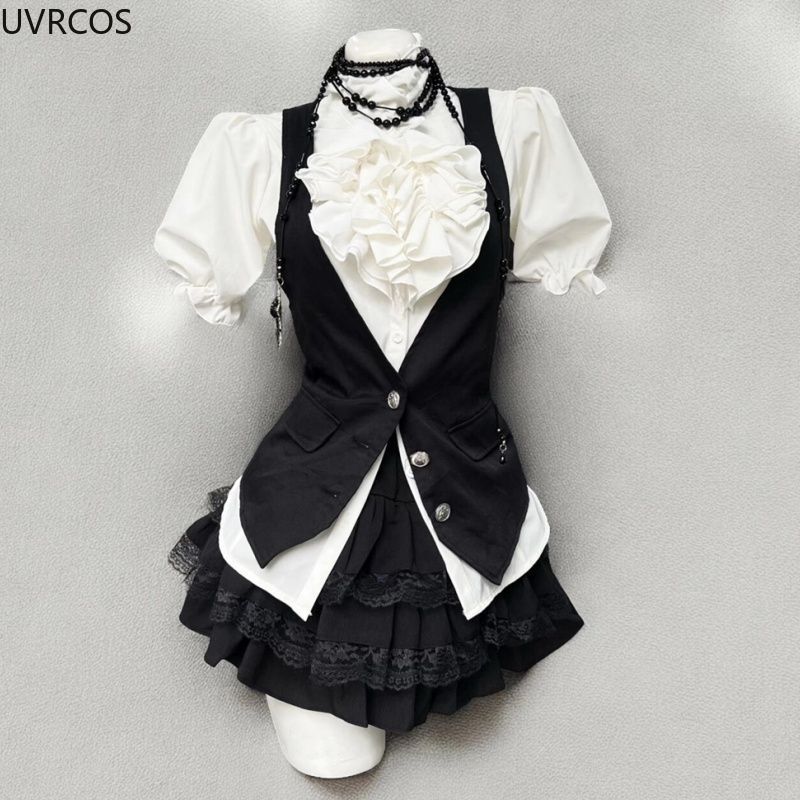 Y2k Aesthetic Lolita Style Swe - Sewing Vest reseña y precio