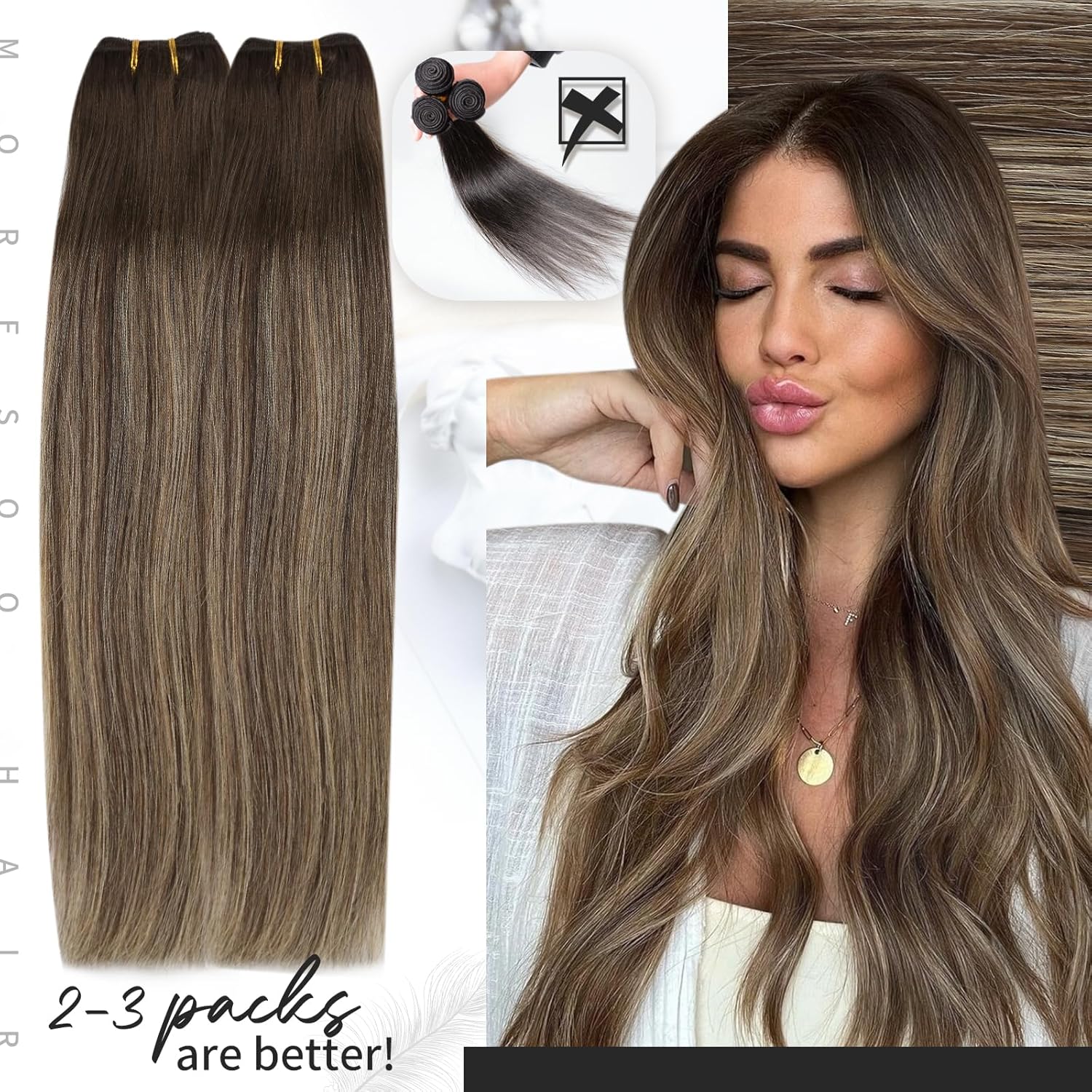 Moresoo Hair Bundles Real Huma - Sewing Lab reseña y precio