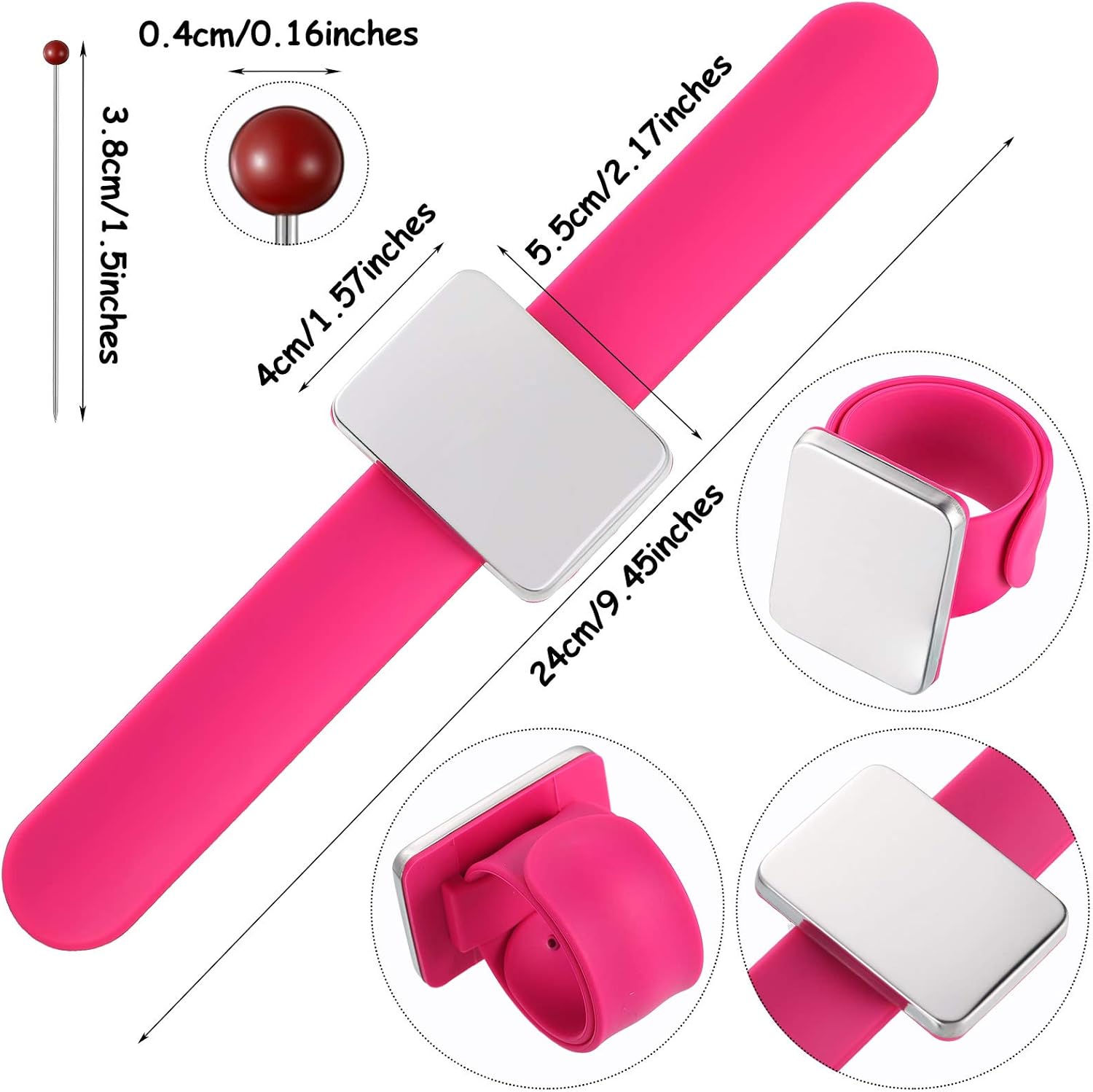 Magnetic Wrist Sewing Pincushi - Sewing Pin Cushion reseña y precio
