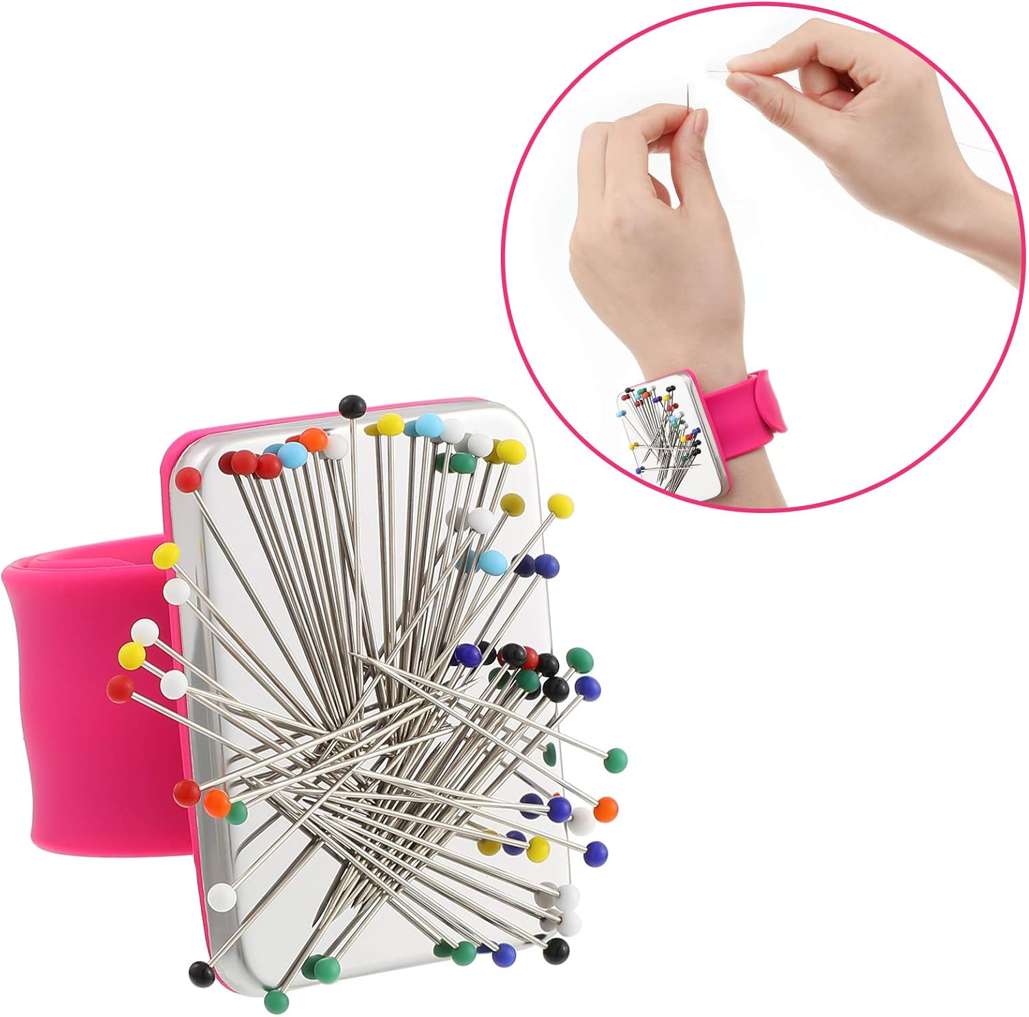 Magnetic Wrist Sewing Pincushi - Sewing Pin Cushion reseña y precio