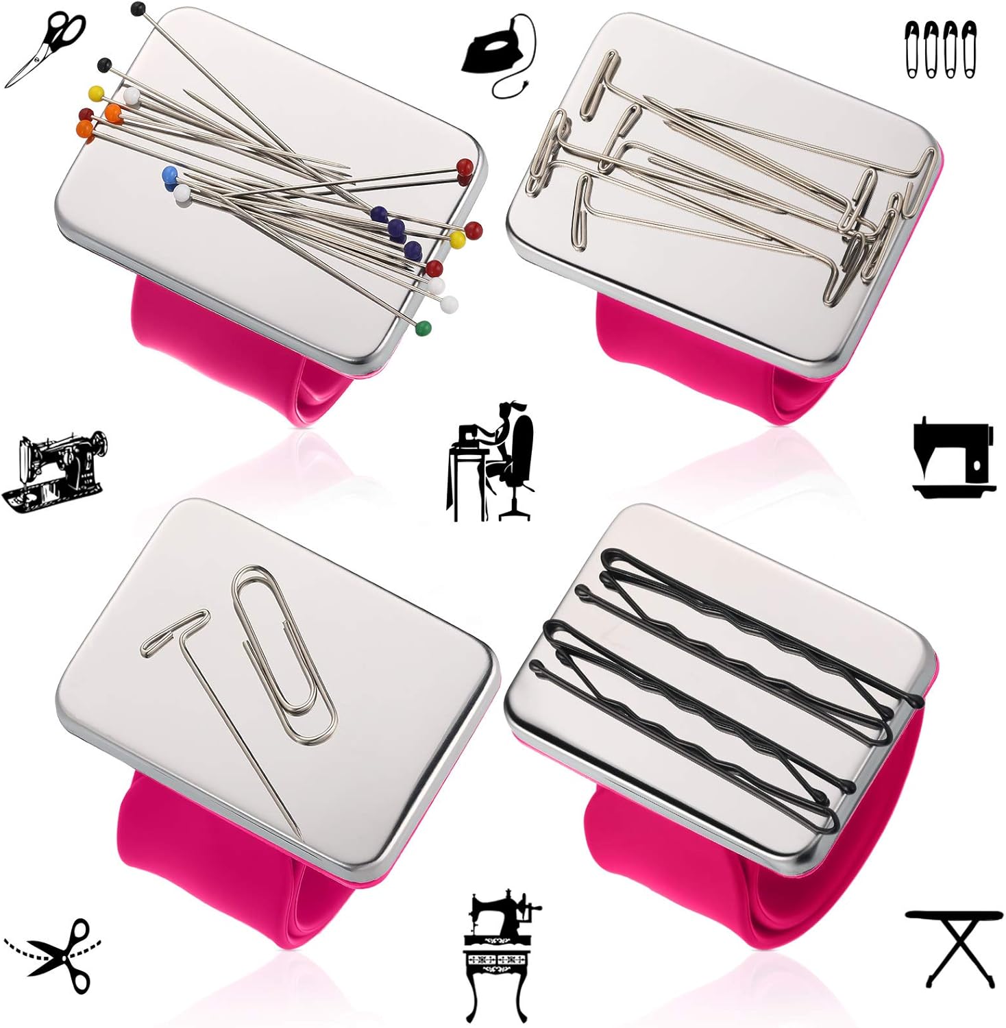 Magnetic Wrist Sewing Pincushi - Sewing Pin Cushion reseña y precio