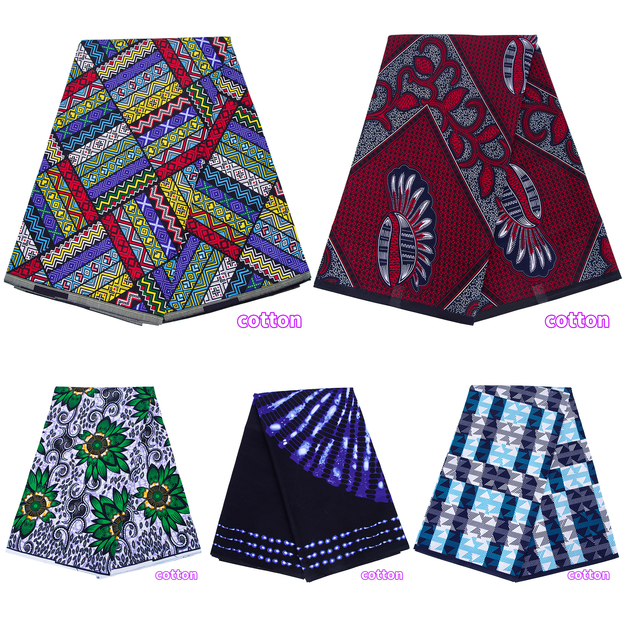 African Fabric Cotton Kente Cl - Sewing Batik Fabric reseña y precio