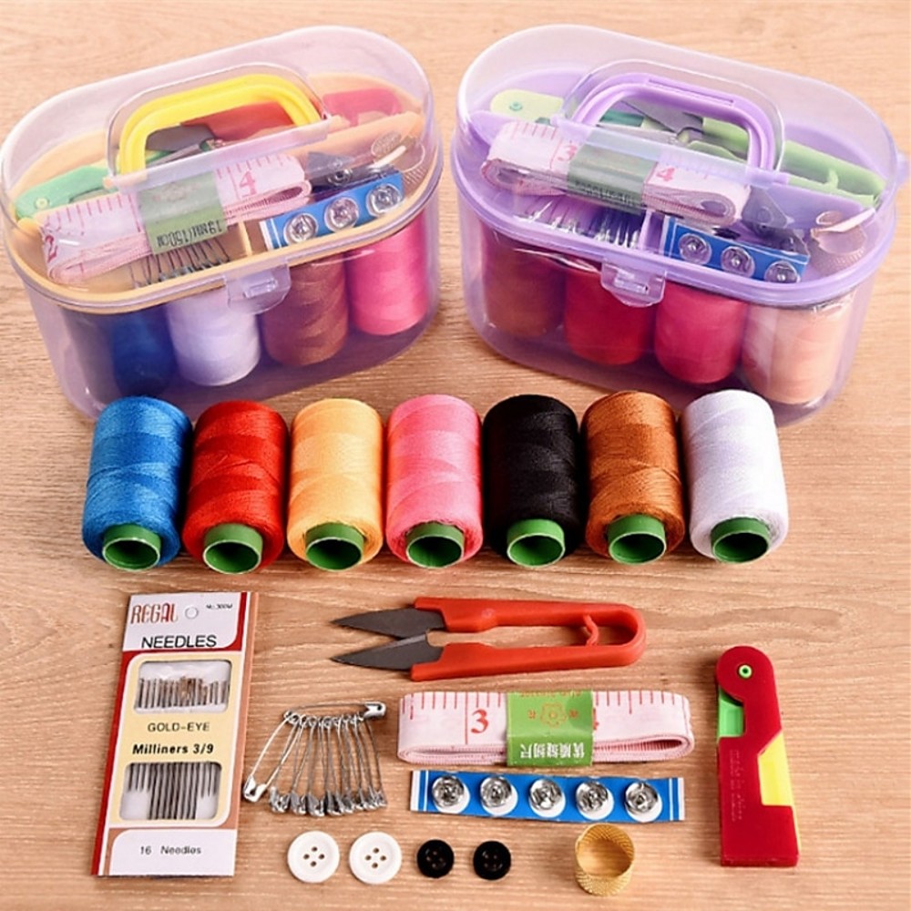 1Set Large Sewing Box Set Hous - Textile Sewing Kit reseña y precio