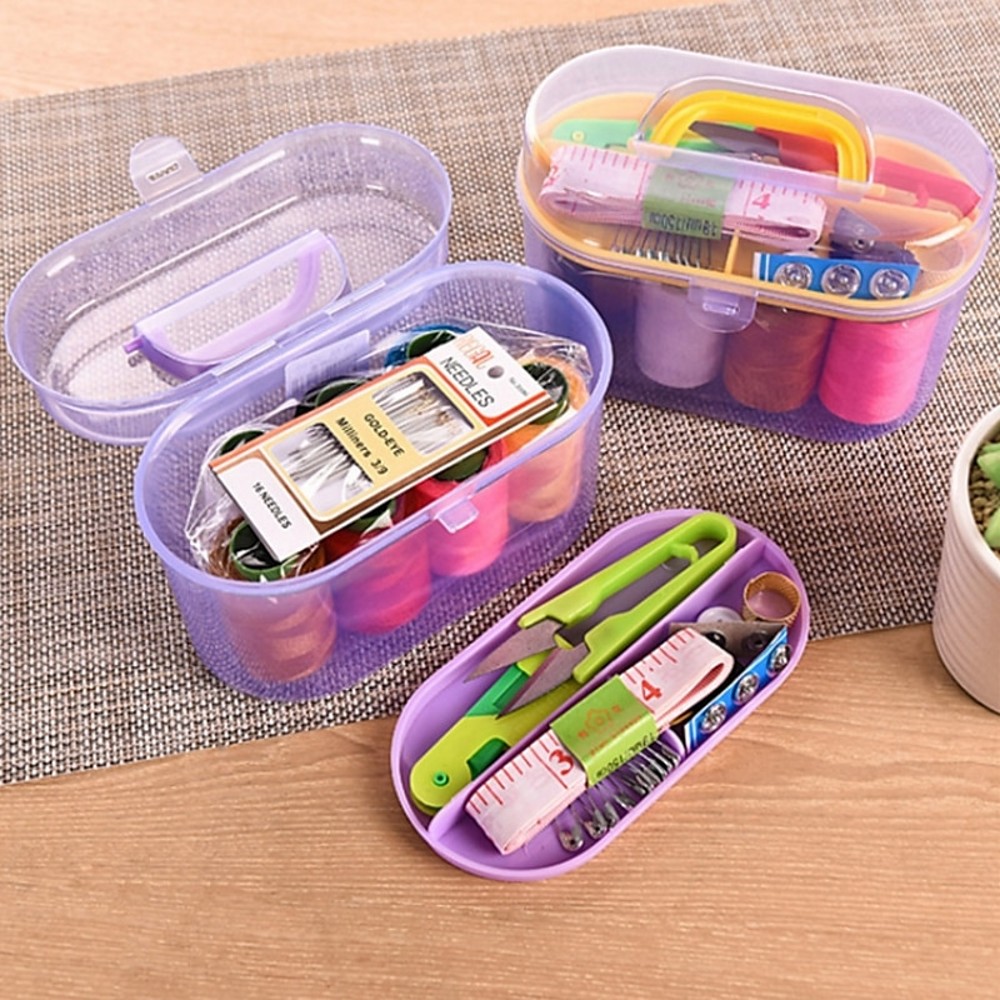 1Set Large Sewing Box Set Hous - Textile Sewing Kit reseña y precio