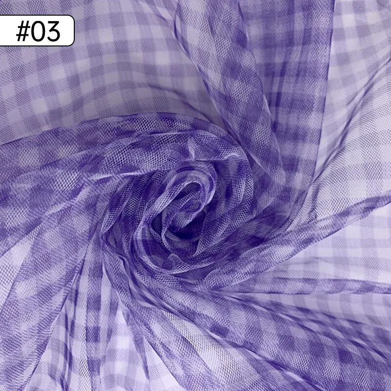 90x150cm Check Mesh Fabric Tra - Sewing Batik Fabric reseña y precio