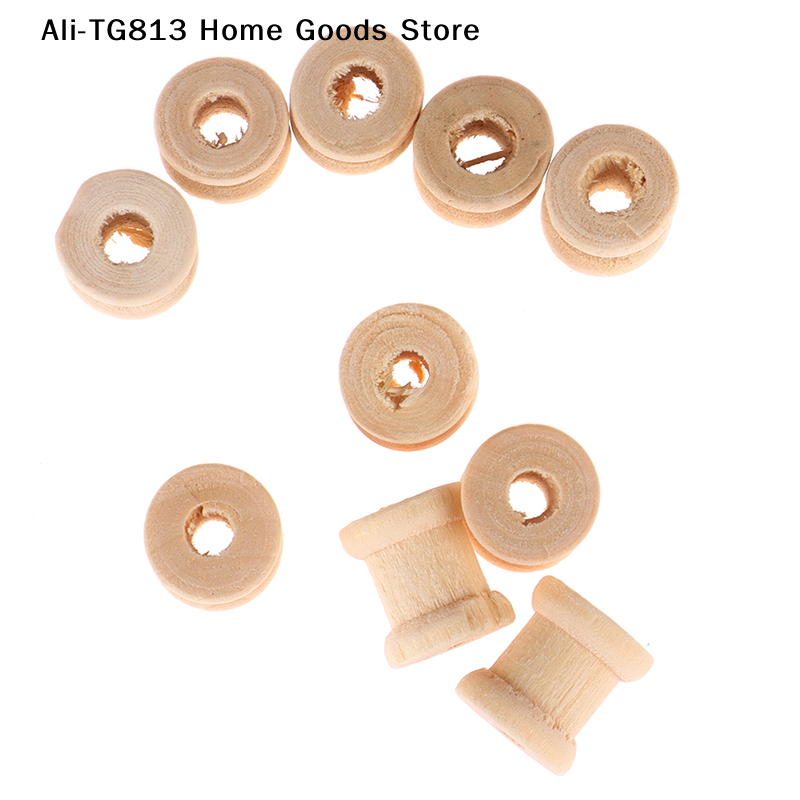 [TG813]100PCS Wooden Empty Thr - Thread Bobbins Empty reseña y precio