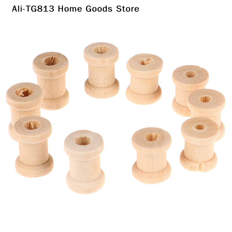 [TG813]100PCS Wooden Empty Thr - Thread Bobbins Empty reseña y precio