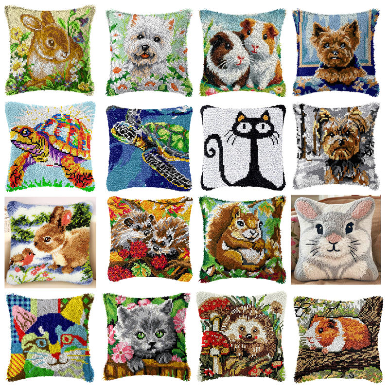 DIY Rabbit Cat Latch Hook Rug  - Sewing Pin Cushion reseña y precio