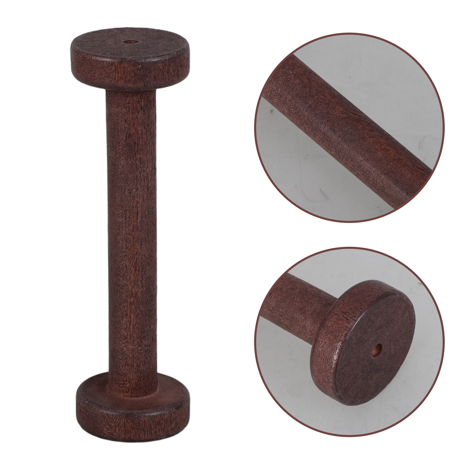 5Pcs Handpolished Wooden Spool - Thread Bobbins Empty reseña y precio
