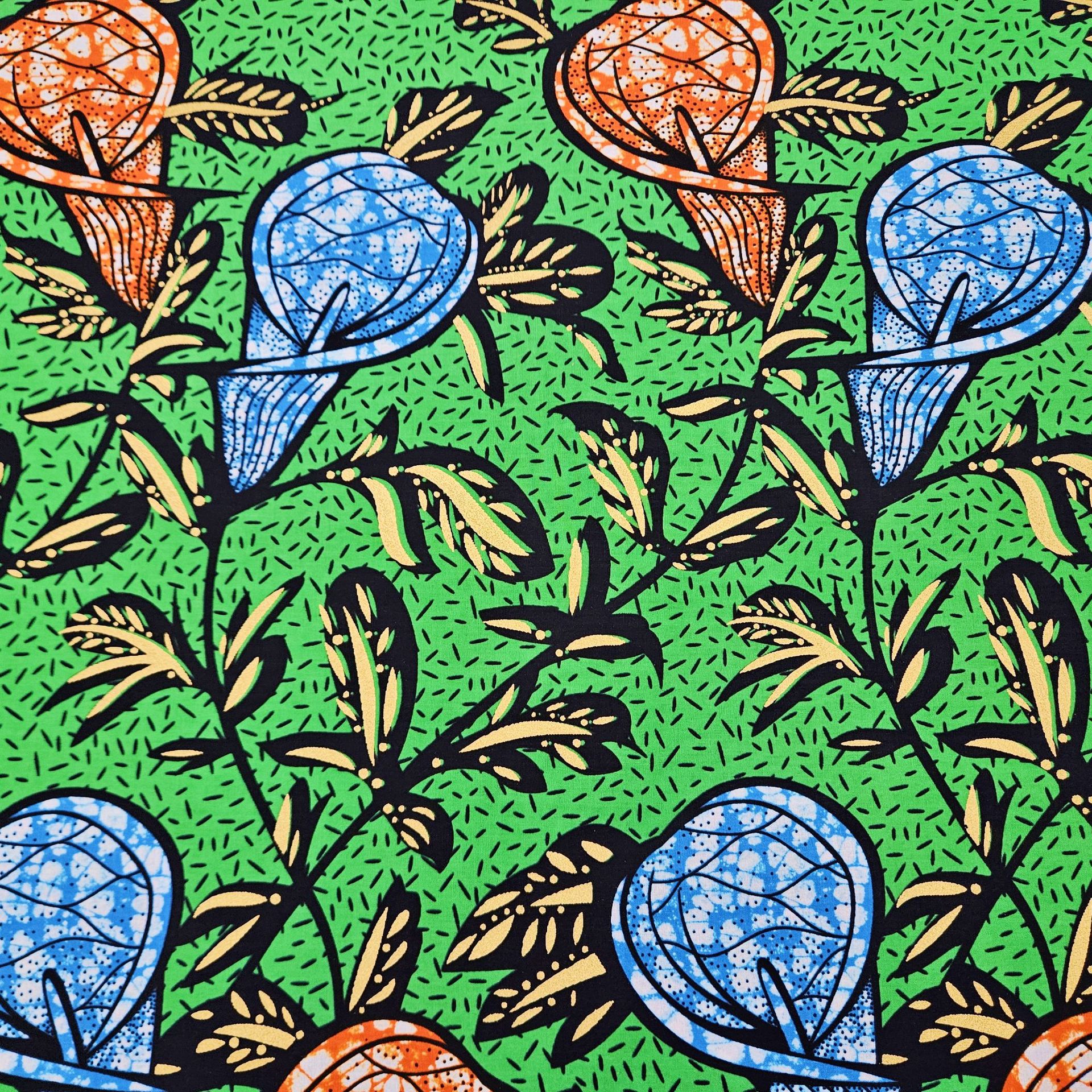 46Inch Wide 6Yards Long Cotton - Sewing Batik Fabric reseña y precio