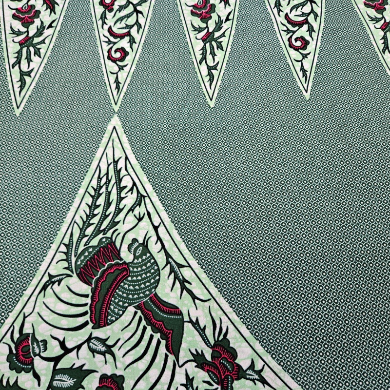 6Yards Long Printed Gray Green - Sewing Batik Fabric reseña y precio