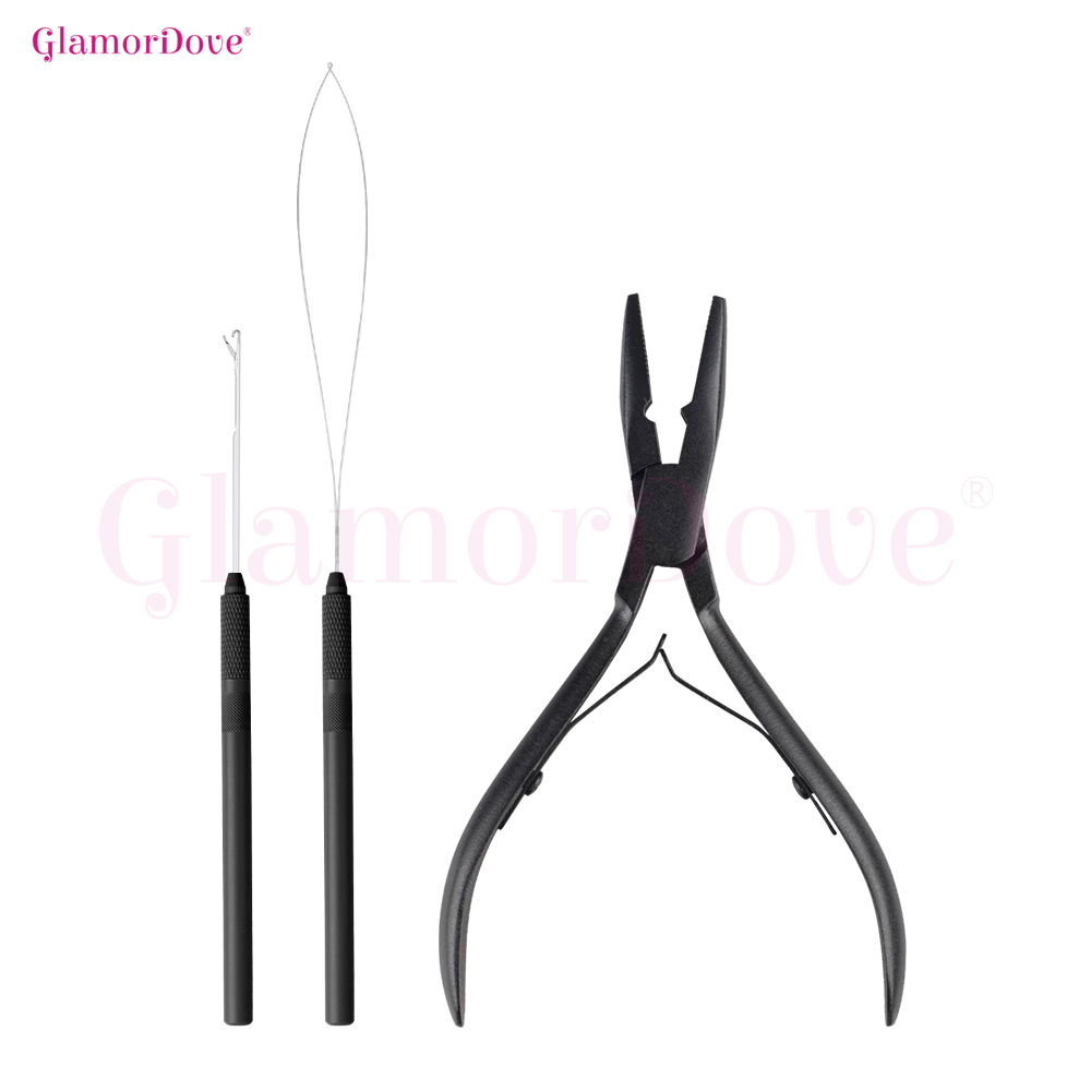 GlamorDove Micro Ring Hair Ext - Needle Threader Tool reseña y precio