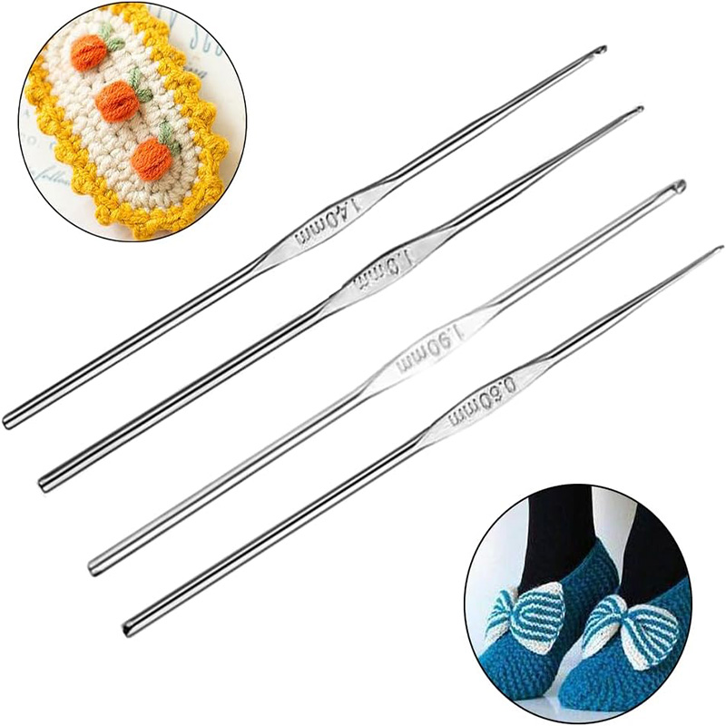 4 Pcs Stainless Steel Crochet  - Sewing By reseña y precio