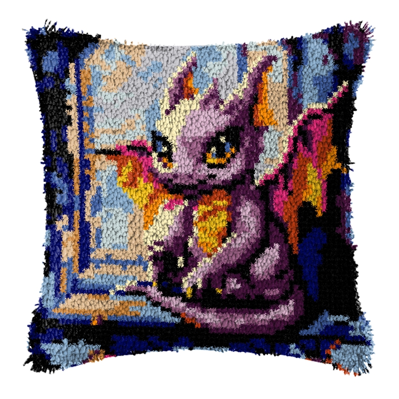 Dinosaur Latch Hook Pillow Kit - Sewing Pin Cushion reseña y precio