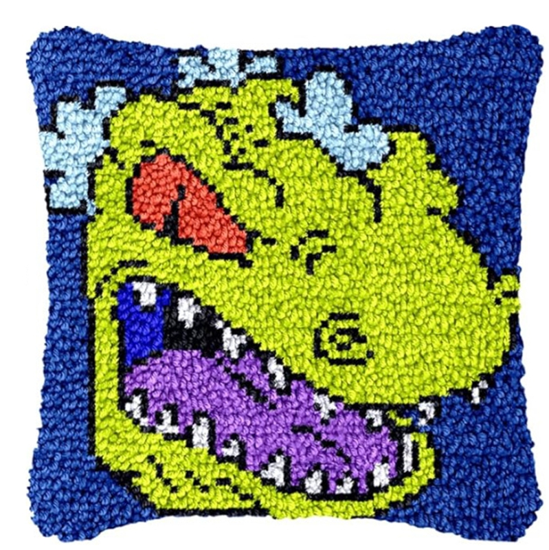 Dinosaur Latch Hook Pillow Kit - Sewing Pin Cushion reseña y precio