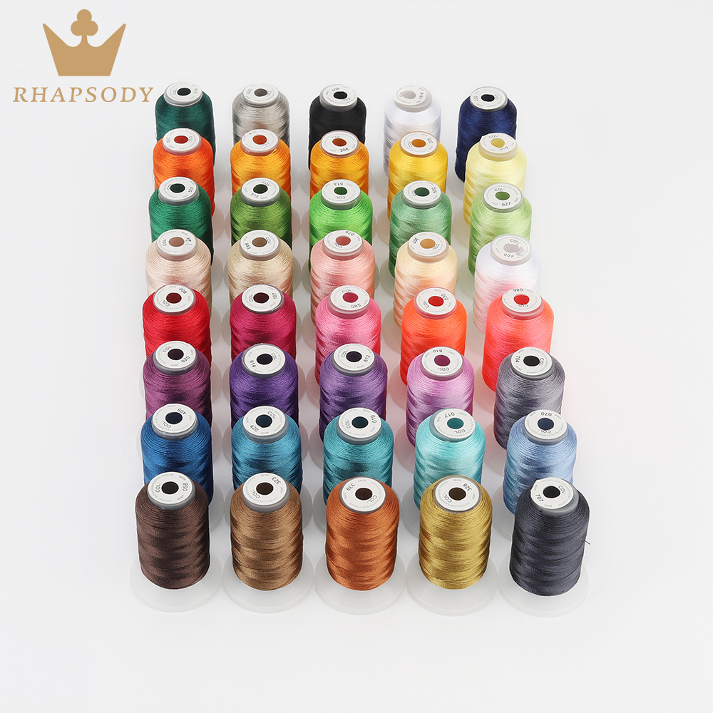40W Polyester Embroidery Threa - Serger Thread Cone reseña y precio