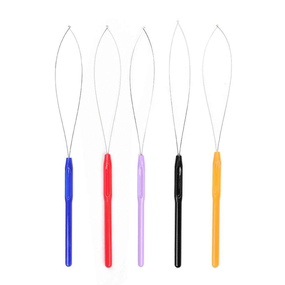 5 PCS Hair Extension Loop Need - Needle Threader Tool reseña y precio