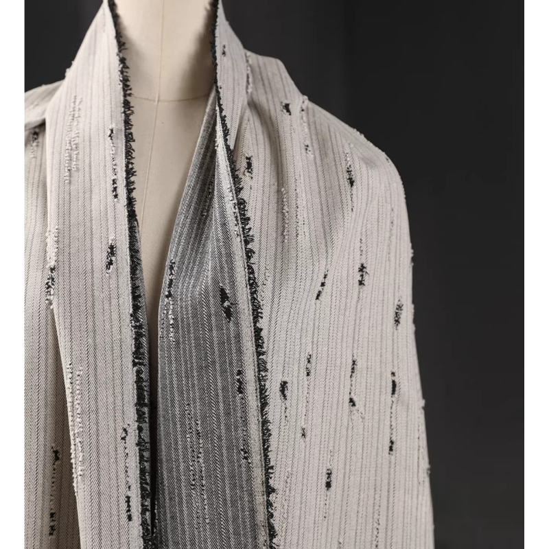 Striped Denim Cotton Jacquard  - Sewing Recycle reseña y precio