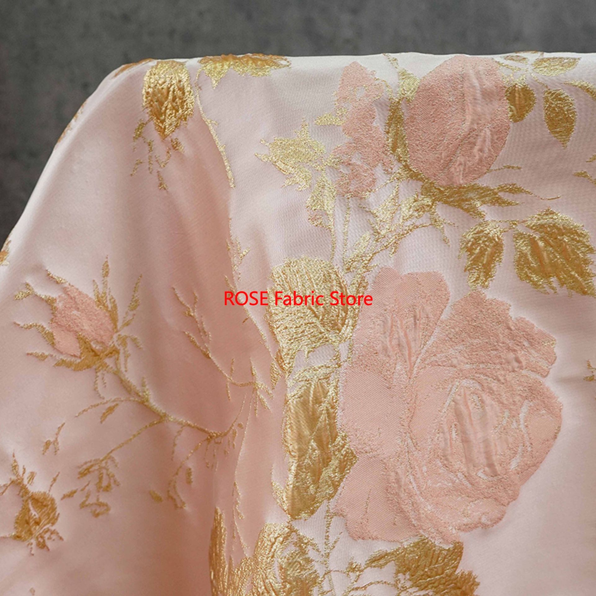 1 meter 3D Relief Gold Silk Fl - Sewing Vest reseña y precio