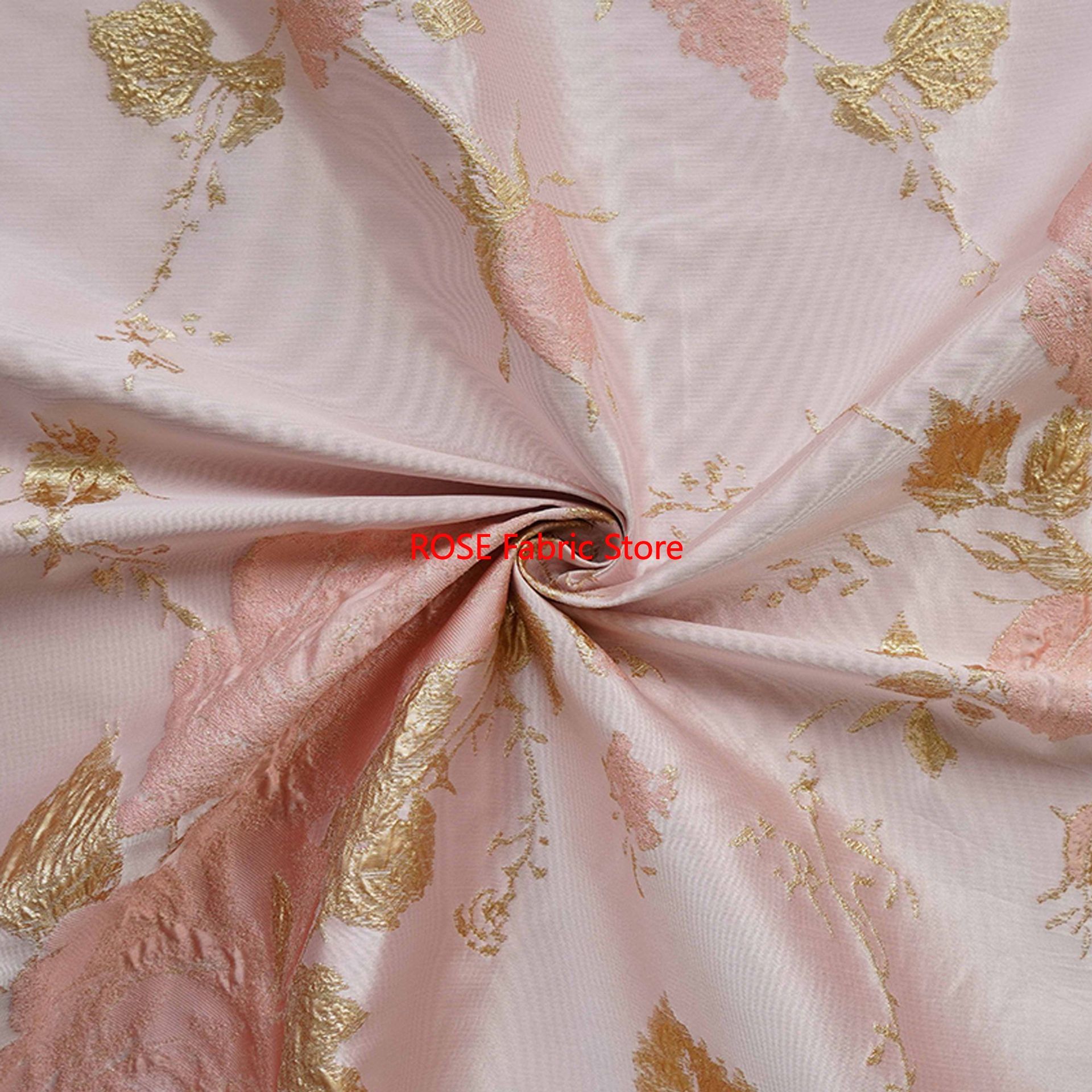 1 meter 3D Relief Gold Silk Fl - Sewing Vest reseña y precio