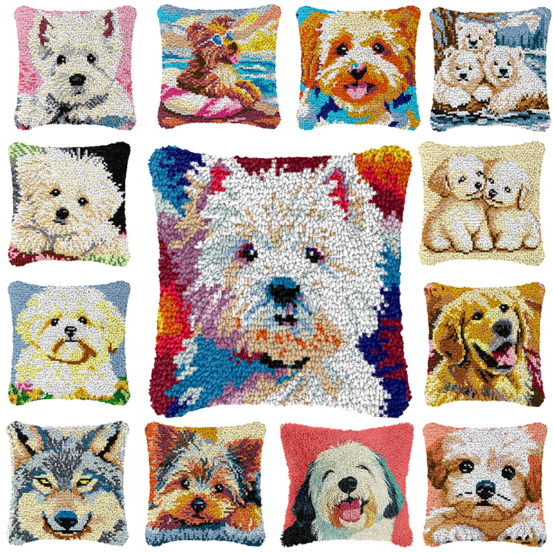 Cute Dog Embroidery Latch Hook - Sewing Pin Cushion reseña y precio